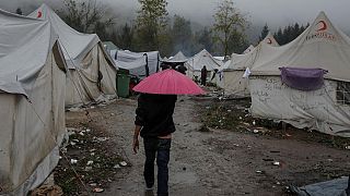 Unter den Migranten in Bosnien sind viele Familien mit Kindern