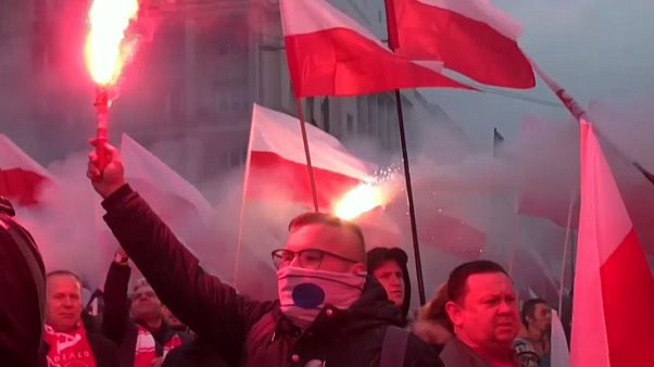 La ultraderecha saca músculo en Varsovia La ultraderecha saca músculo en Varsovia