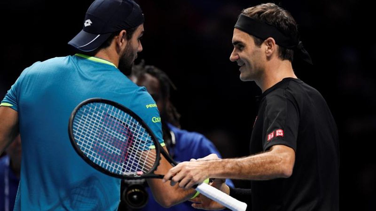 ATP Finals: Berrettini battuto da Federer