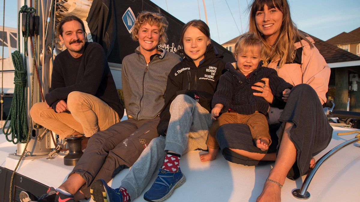 "So happy!" Greta segelt mit einer Familie zur COP25 nach Madrid