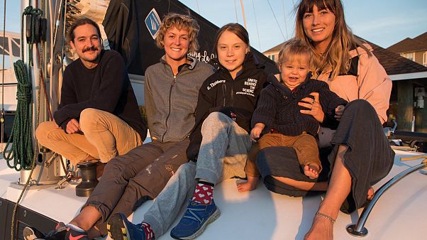 "So happy!" Greta segelt mit einer Familie zur COP25 nach Madrid "So happy!" Greta segelt mit einer Familie zur COP25 nach Madrid