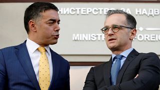 Außenminister Heiko Maas und sein mazedonischer Amtskollege Nikola Dimitrov