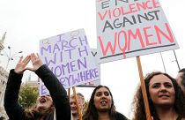 People attend a rally against gender-based and sexual violence against women in Madrid, Spain, November 25, 2018 People attend a rally against gender-based and sexual violence against women in Madrid, Spain, November 25, 2018