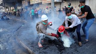 مصادر طبية: أربعة قتلى على الأقل وإصابة العشرات في مظاهرات ببغداد