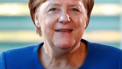 German Chancellor Angela Merkel attends the national integration prize awarding ceremony at the Chancellery in Berlin