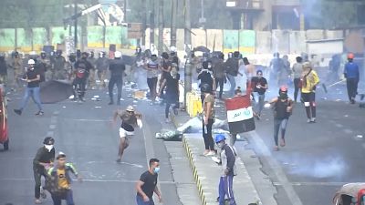 Протесты и столкновения в Багдаде