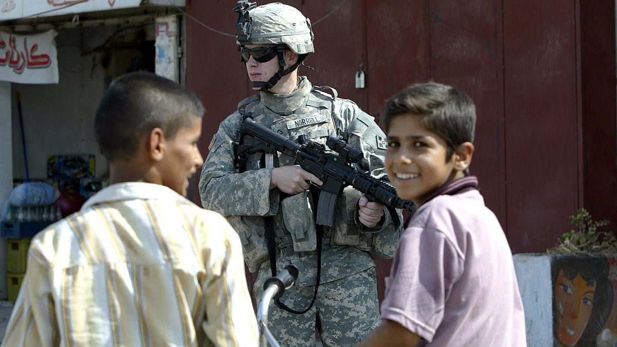 Irak'ta bir ABD askeri