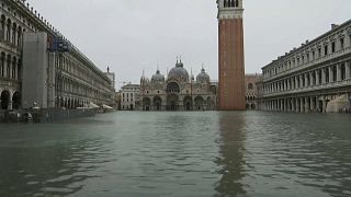Venecia trata de recuperar el pulso bajo una nueva amenaza de 'acqua alta'