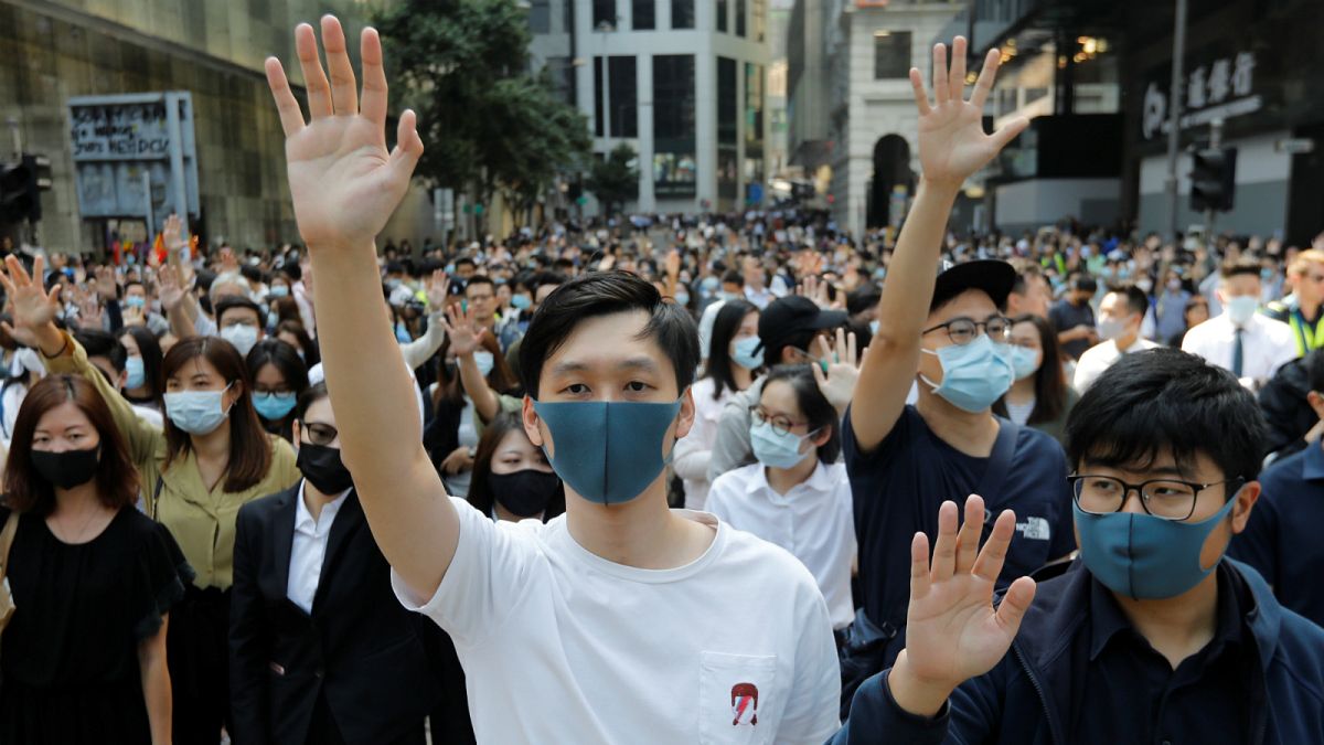 متظاهرون في هونغ كونغ- أرشيف رويترز