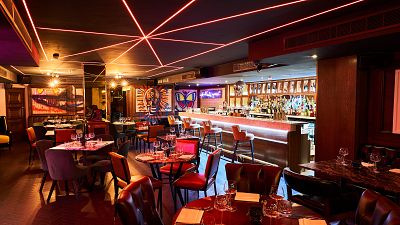 The Wellington blends rock 'n' roll and modern art with elements of a traditional gentlemen's club