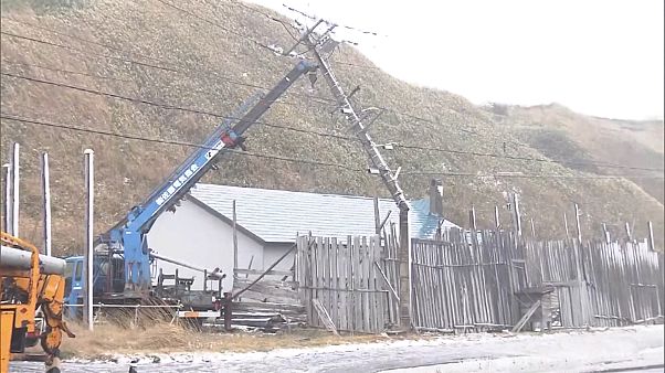 Japão: Tempestade na região de Hokkaido Japão: Tempestade na região de Hokkaido