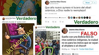 Bolivia: ¿Son verdaderos los tuits insultantes con los indígenas de Jeanine Áñez?