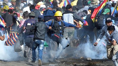 Die Cocaleros und die Polizei leisten sich gewaltvolle Gefechte