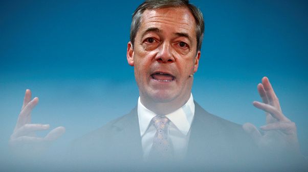 Brexit Party leader Nigel Farage in Ilford, Britain, November 13, 2019. Brexit Party leader Nigel Farage in Ilford, Britain, November 13, 2019.