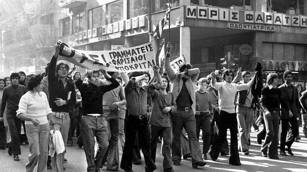 Greece commemorates student uprising that spelt the end of brutal military junta Greece commemorates student uprising that spelt the end of brutal military junta