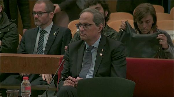 El presidente de la Generalitat, Quim Torra, ante la justicia por desobediencia El presidente de la Generalitat, Quim Torra, ante la justicia por desobediencia