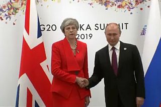Theresa May confronts Vladimir Putin over poisoning of former Russian spy in UK