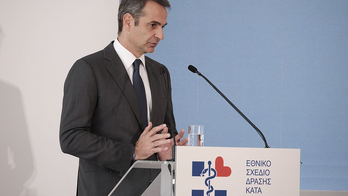 Ο πρωθυπουργός Κυριάκος Μητσοτάκης μιλάει στην εκδήλωση επίσημης ενημέρωσης του Εθνικού Σχεδίου Δράσης κατά του Καπνίσματος 