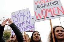Frauen protestieren gegen Gewalt an Frauen - Madrid, 25.11.2018