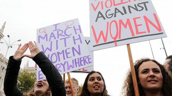 Frauen protestieren gegen Gewalt an Frauen - Madrid, 25.11.2018 Frauen protestieren gegen Gewalt an Frauen - Madrid, 25.11.2018