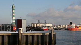 The Dutch port of Vlaardingen.