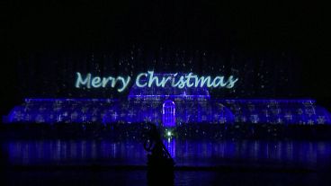 Les jardins de Kew, à Londres, s'illuminent pour Noël