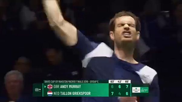 Davis Kupa-döntő: Murray nehezen, Djokovics simán nyert Davis Kupa-döntő: Murray nehezen, Djokovics simán nyert