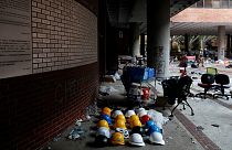 آخرین مقاومت‌های معترضان هنگ کنگی در دانشگاه پلی‌تکنیک کاولون