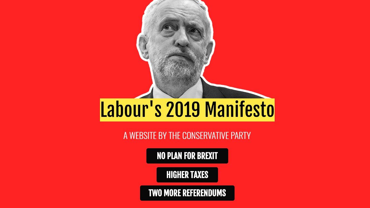 UK general election: Conservatives launch 'fake' manifesto website for rivals Labour