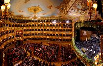 L'intérieur du théâtre la Fenice de Venise