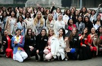 شاهد: المتنافسات على مسابقة ملكة جمال الكون يصلن إلى لندن