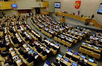 Russian lawmakers attend a session of State Duma in Moscow