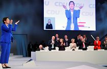 أنيغريت كرامب كارنباور رئيسة الاتحاد المسيحي الديموقراطي الألماني ـ لايبزيغ