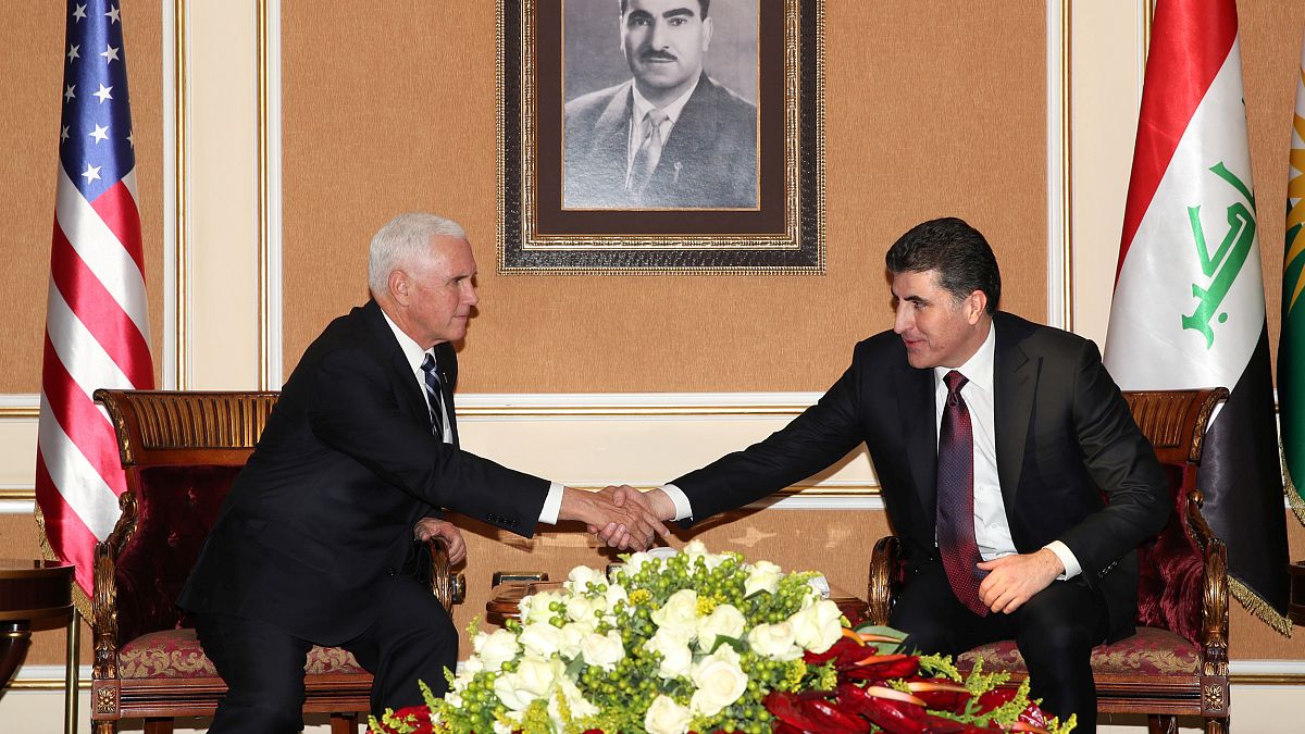 ABD Başkan Yardımcısı Pence ve IKBY Başkanı Barzani