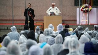 El papa Francisco hace un alegato contra las armas nucleares desde el púlpito en Nagasaki