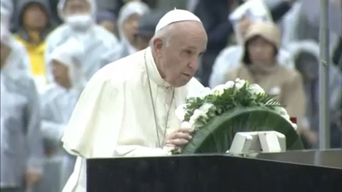 Papa Francisco lança apelo na cidade mártir de Nagasaki