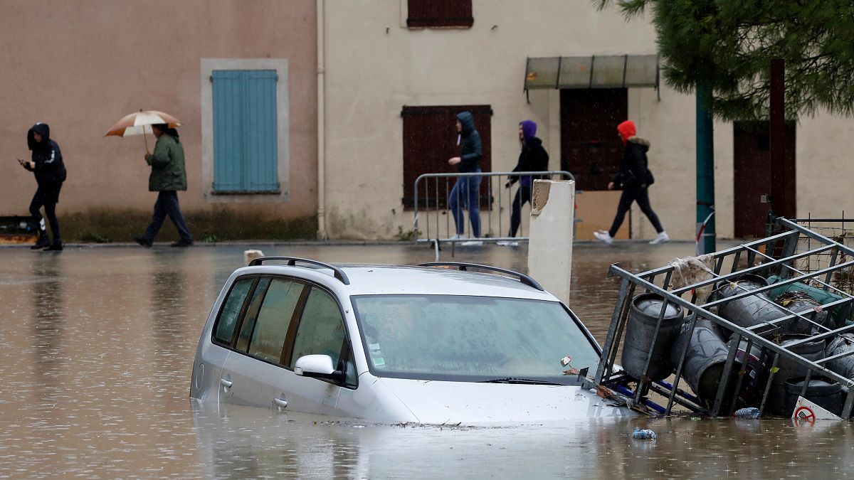 فيضانات عارمة تجتاح جنوب فرنسا. 24/11/2019
