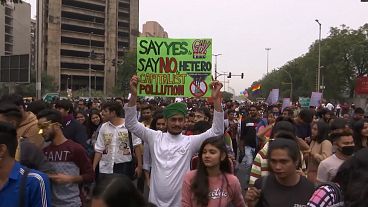 Joyful scenes at New Delhi pride — but marchers still lack 'acceptance'