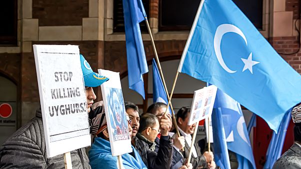 Uygur Türkleri Hollanda'da Çin'i protesto etti Uygur Türkleri Hollanda'da Çin'i protesto etti
