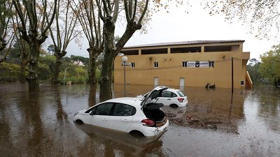 Storms lash southeast France, two dead in flooding