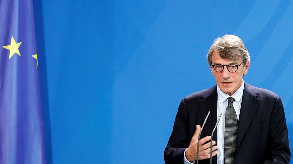 European Parliament President David Sassoli. European Parliament President David Sassoli.