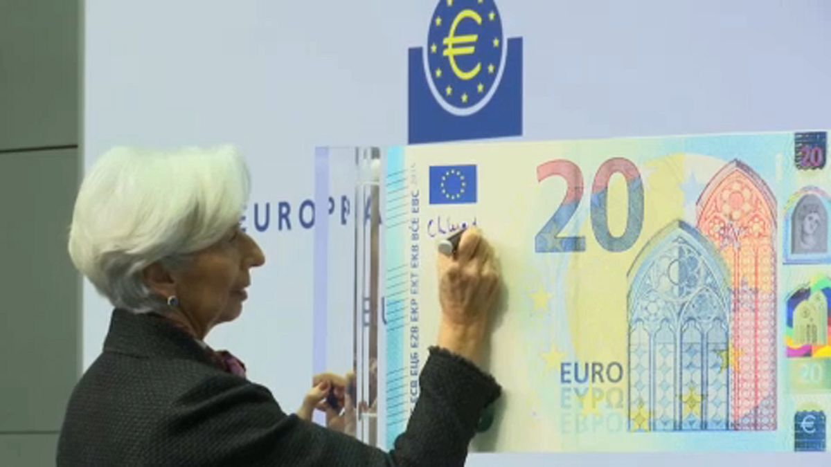 Felkerült Christine Lagarde neve az első euróbankjegyre