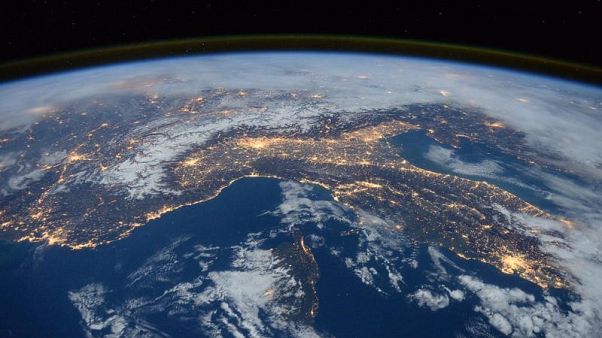 A view over Italy from the ISS A view over Italy from the ISS