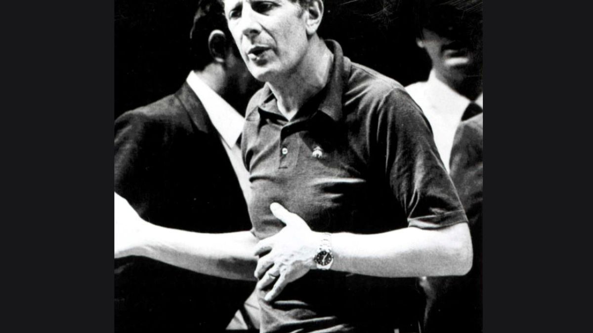 Jonathan Miller gestures during rehearsal for his production of Verdi's "Rigoletto" with the English National Opera in 1985.