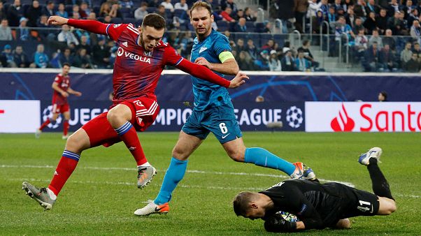 Лига чемпионов: «Зенит» обыграл «Лион» Лига чемпионов: «Зенит» обыграл «Лион»