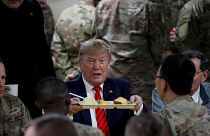 Trump had a Thanksgiving meal with troops at the Bagram air base in Aghanistan