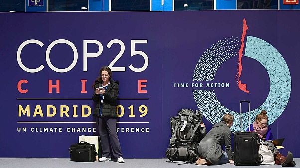 Le Centre des congrès à Madrid, où la COP25 est organisée, le 1er décembre 2019. Le Centre des congrès à Madrid, où la COP25 est organisée, le 1er décembre 2019.