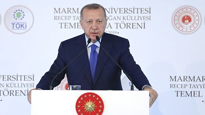 Türkiye Cumhurbaşkanı Recep Tayyip Erdoğan, Marmara Üniversitesi Recep Tayyip Erdoğan Külliyesi Temel Atma Töreni'ne katılarak konuşma yaptı