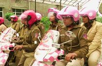 Police go pink to highlight women's safety in crime-hit Delhi