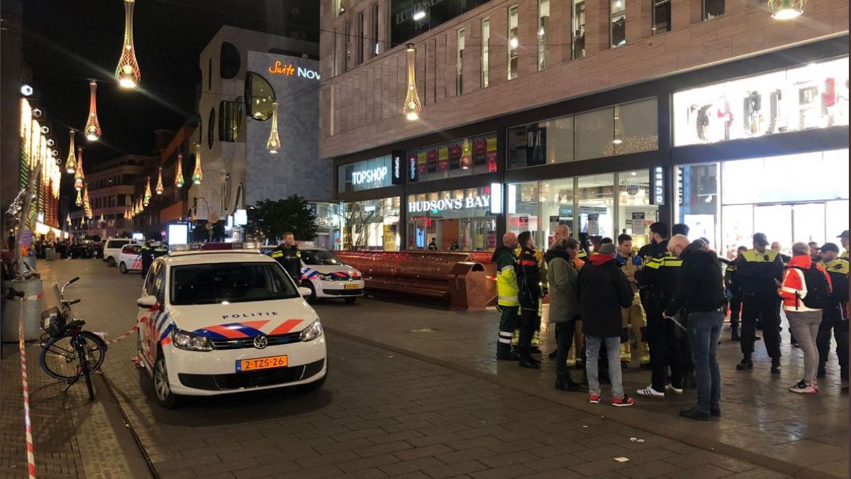 The stabbing happened in front of the Hudsons Bay store in The Hague